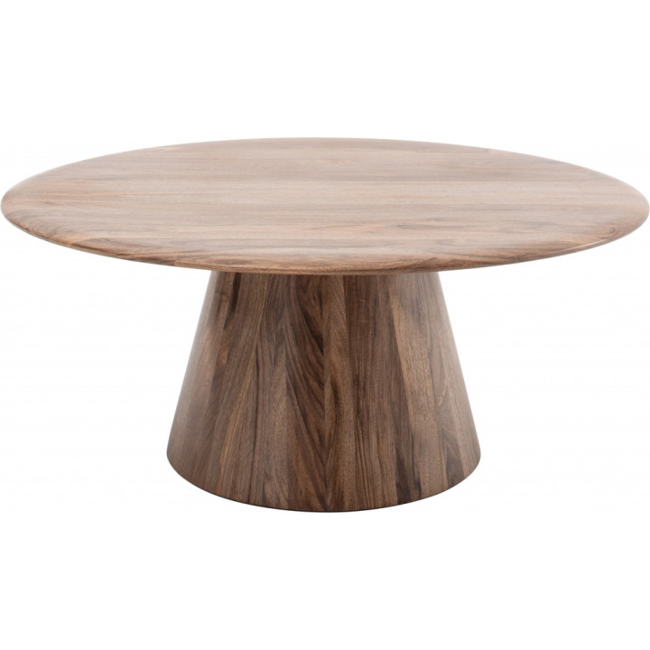 Gazzda - Mushroom Beistelltisch Ø80 cm - Walnuss geölt - Naturöl Gazzda - Mushroom Beistelltisch Ø80 cm - Walnuss geölt - Naturöl