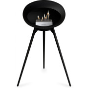 Le Feu - Dome Ground High Bioethanol-Kamin Schwarz - Schwarz | Eiche schwarz | Stahl