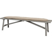 Cane-line - Sticks Bank mit Sitzkissen - Aluminium Taupe | Hellbraun (Cane-line Rise)