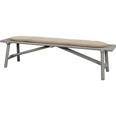 Cane-line - Sticks Bank mit Sitzkissen - Aluminium Taupe | Hellbraun (Cane-line Rise) Cane-line - Sticks Bank mit Sitzkissen - Aluminium Taupe | Hellbraun (Cane-line Rise)