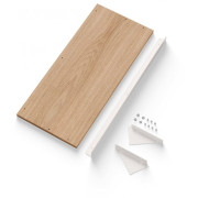 New Works - Magazine Regal Set - Eiche / Weiß