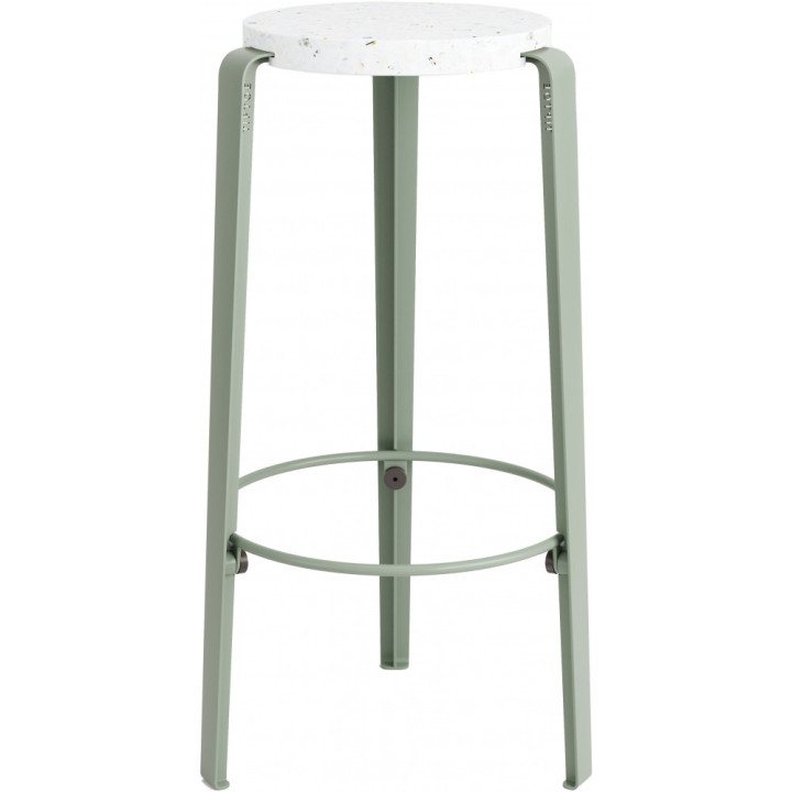 TIPTOE - Big Lou Bar Hocker Recyceltes Plastik Venezia - Eucalyptus Grey TIPTOE - Big Lou Bar Hocker Recyceltes Plastik Venezia - Eucalyptus Grey