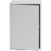 Muuto - Stacked Regal mit Tür L - Grau