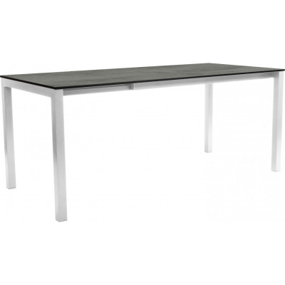 Stern - Classic Ausziehtisch 130/180x80 cm - Aluminium weiß | Zement Stern - Classic Ausziehtisch 130/180x80 cm - Aluminium weiß | Zement