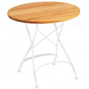 Weishäupl - Classic Tisch Ø75 cm - Teak natur | Weiß