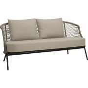 Stern - Odea Lounge Sofa 2-Sitzer - Kordel salt / Kissen cream