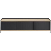 Muuto - Enfold Sideboard Niedrig 186x45 - Eiche / Anthrazit