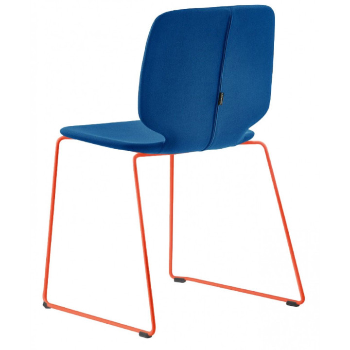 Pedrali - Babila 2741 Stuhl - Blau G197 (Gestell: Orange) Pedrali - Babila 2741 Stuhl - Blau G197 (Gestell: Orange)