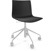 Arper - Catifa 46 0380 Drehstuhl einfarbig - Schwarz
