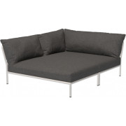 Houe - Level 2 Lounge Cozy Sofa-Element Links Muted White - Dark Grey (Basic)