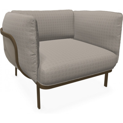 Emu - Cabla Lounge Sessel mit Armlehnen - Indischbraun (41) | 18 Perlmutt (Standard) Emu - Cabla Lounge Sessel mit Armlehnen - Indischbraun (41) | 18 Perlmutt (Standard)