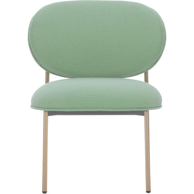 Pedrali - Blume 2951 Lounge Sessel Aluminium Rohrgestell - Hellgrün G183 (Gestell: Messing) Pedrali - Blume 2951 Lounge Sessel Aluminium Rohrgestell - Hellgrün G183 (Gestell: Messing)