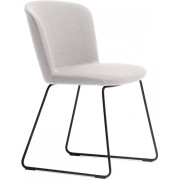 Pedrali - Nym Soft 2852 Stuhl Kufengestell - Beige grau G180 (Gestell: Schwarz)
