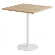 TIPTOE - Moka Bistrotisch Eiche massiv quadratisch - Wolkenweiß