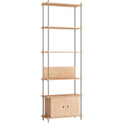 Moebe - Shelving System s.255.1.B Regal -  Einfach - Eiche/Warmes Grau