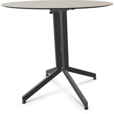 Stern - Faro Bistrotisch rund - Graphit | Zement hell