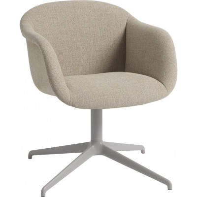 Muuto - Fiber Soft Drehstuhl - Ecriture 240 / Grau Muuto - Fiber Soft Drehstuhl - Ecriture 240 / Grau