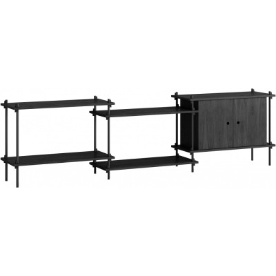 Moebe - Shelving System s.65.3.B Regal -  Dreifach - Schwarz/Schwarz Moebe - Shelving System s.65.3.B Regal -  Dreifach - Schwarz/Schwarz