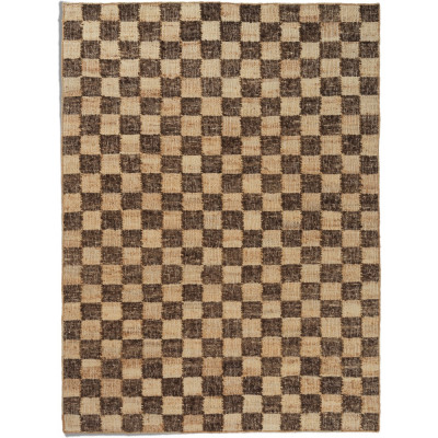 Ferm Living - Check Teppich - 140x200 cm / Coffee/Natur Ferm Living - Check Teppich - 140x200 cm / Coffee/Natur