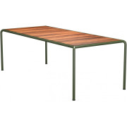 Houe - Avanti Tisch 222x98 cm - Thermo Ash / Olivgrün