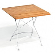 Weishäupl - Classic Tisch 80x80 cm - Teak Deck | Weiß