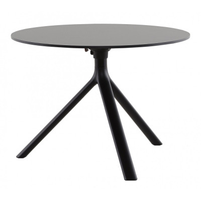 Plank - MIURA Beistelltisch Ø60 cm klappbar - Schwarz (HPL) Plank - MIURA Beistelltisch Ø60 cm klappbar - Schwarz (HPL)