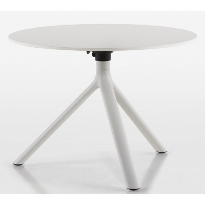 Plank - MIURA Beistelltisch Ø60 cm klappbar - Weiß (HPL) Plank - MIURA Beistelltisch Ø60 cm klappbar - Weiß (HPL)