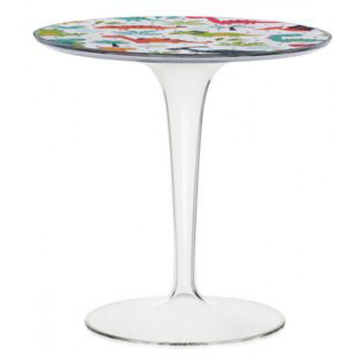 Kartell - Tip Top Kids Tisch mit Muster - Transparent - Dinosaurier Kartell - Tip Top Kids Tisch mit Muster - Transparent - Dinosaurier