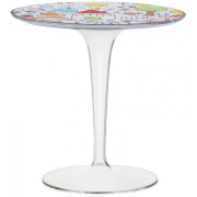 Kartell - Tip Top Kids Tisch mit Muster - Transparent - Zeichnung