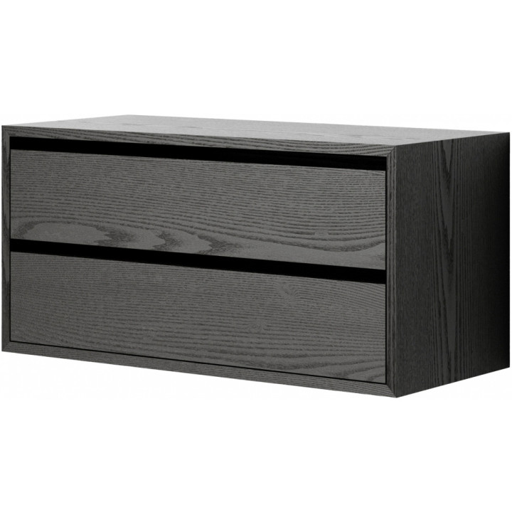 New Works - Cabinet Schrank niedrig mit Schubladen - Esche schwarz New Works - Cabinet Schrank niedrig mit Schubladen - Esche schwarz