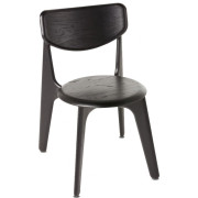 Tom Dixon - Slab Side Stuhl - Schwarz