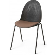 Mater - Eternity Side Stuhl Coffee Waste Edition mit Sitzpolsterung - Rost (Rewool 378)