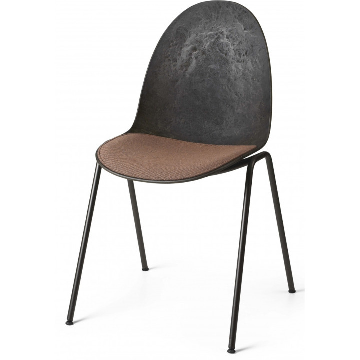 Mater - Eternity Side Stuhl Coffee Waste Edition mit Sitzpolsterung - Rost (Rewool 378) Mater - Eternity Side Stuhl Coffee Waste Edition mit Sitzpolsterung - Rost (Rewool 378)
