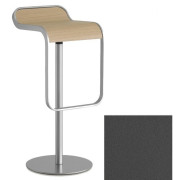 La Palma - Lem Barhocker 80 cm "Swingback" matt chrom - Polyurethan grau