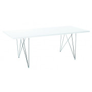 Magis - XZ3 Tisch rechteckig - Schwarz (Gestell: Weiß)