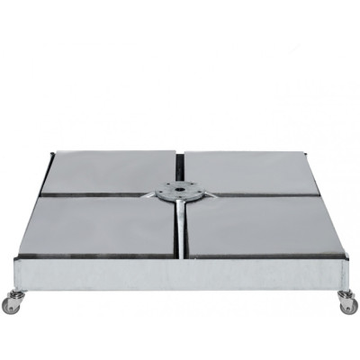 Glatz - Sockel M4 180kg mit Drehfuß M4 und Beton-Platten - Graphitgrau / mit Rollen Glatz - Sockel M4 180kg mit Drehfuß M4 und Beton-Platten - Graphitgrau / mit Rollen