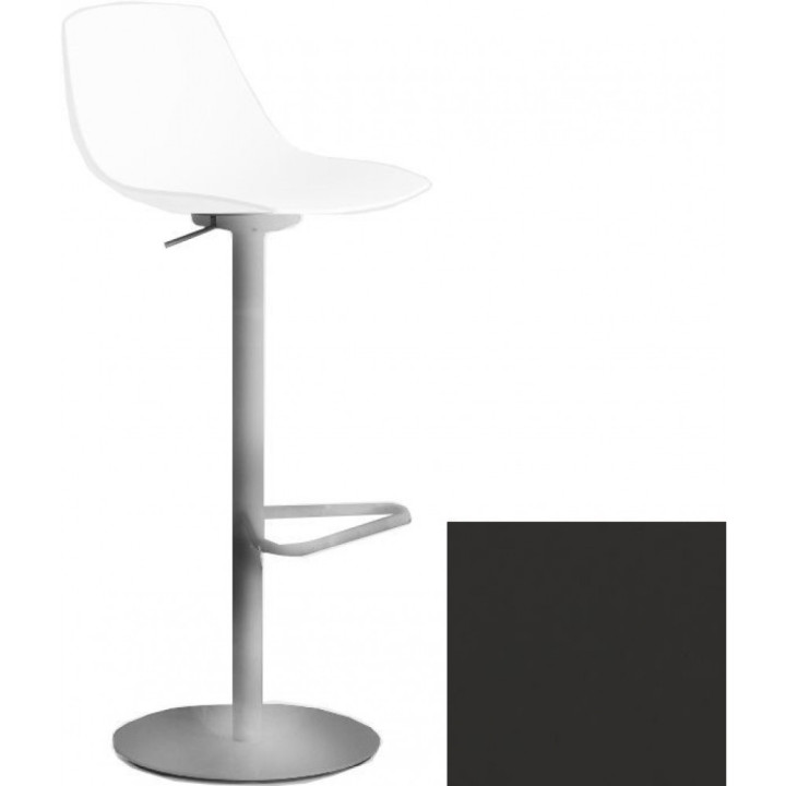 La Palma - Miunn Barhocker Bodenplatte rund Edelstahl - Leder Dunkelbraun La Palma - Miunn Barhocker Bodenplatte rund Edelstahl - Leder Dunkelbraun