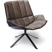 Müller Möbelfabrikation - Martini Sessel (Leder) - Warmes grau / Tiefschwarz Müller Möbelfabrikation - Martini Sessel (Leder) - Warmes grau / Tiefschwarz