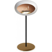 Le Feu - Dome Ground Steel High Bioethanol-Kamin Weiß - Schwarz | Ø25 mm | Roségold | Roségold
