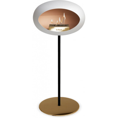 Le Feu - Dome Ground Steel High Bioethanol-Kamin Weiß - Schwarz | Ø25 mm | Roségold | Roségold Le Feu - Dome Ground Steel High Bioethanol-Kamin Weiß - Schwarz | Ø25 mm | Roségold | Roségold