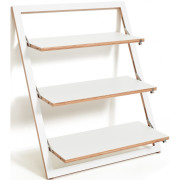 Ambivalenz - Fläpps Lehnregal - Weiß