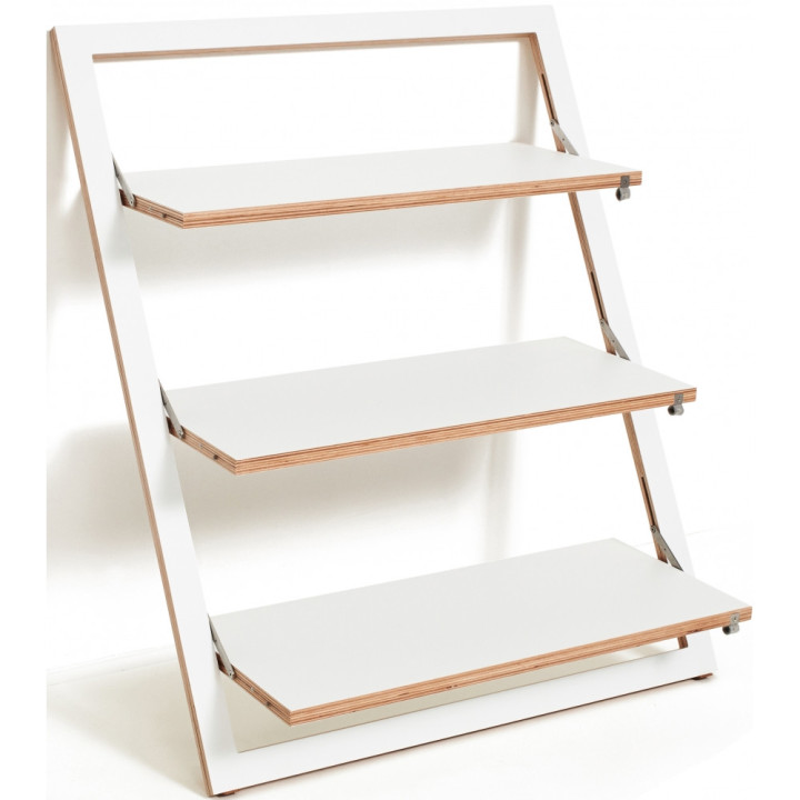 Ambivalenz - Fläpps Lehnregal - Weiß Ambivalenz - Fläpps Lehnregal - Weiß