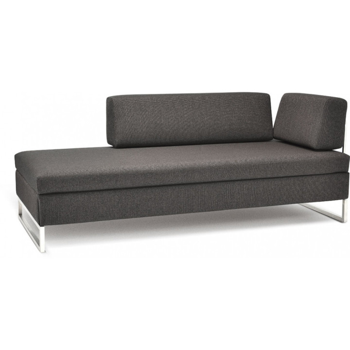 Swiss Plus - Doppio Doppelbett Rahmenfüße Chrom - Anthrazit (East 13) Swiss Plus - Doppio Doppelbett Rahmenfüße Chrom - Anthrazit (East 13)