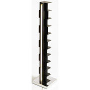 Opinion Ciatti - Ptolomeo Luce Bücherregal - 160 cm | Schwarz / Edelstahl