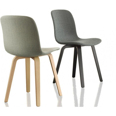 Magis - Substance Polsterstuhl Stoff - Beige | Aluminium Natur