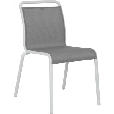 Stern - Oskar Stapelstuhl - Aluminium Weiß / Silber Stern - Oskar Stapelstuhl - Aluminium Weiß / Silber