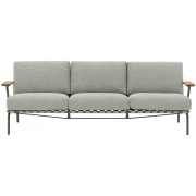 Muuto - Settle Sofa 3-Sitzer - Ribbed Wave 2/ Dark Green