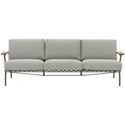 Muuto - Settle Sofa 3-Sitzer - Ribbed Wave 2/ Dark Green Muuto - Settle Sofa 3-Sitzer - Ribbed Wave 2/ Dark Green