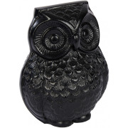 Lambert - Hedwig Dekofigur Eule Schwarz - L