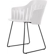 Cane-line - Choice Armlehnstuhl Outdoor - Kufen | Schwarz | Weiß